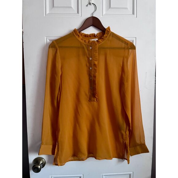 H&M Tops - NWT H&M sheer yellow blouse size 6